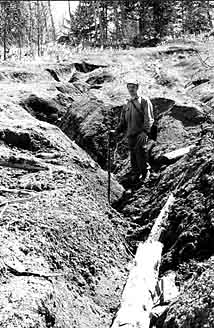 After felling at areas with high slope angles...