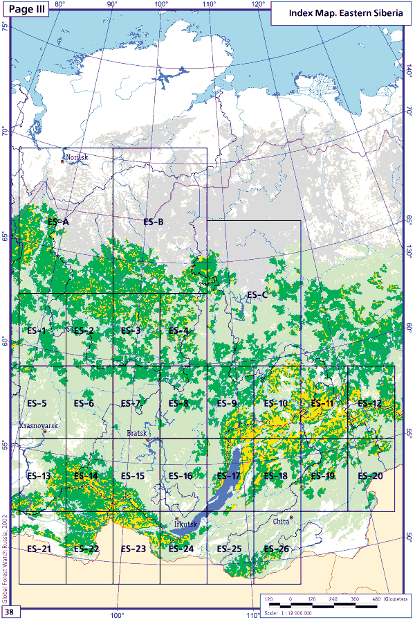 Clickable map for Eastern Siberia