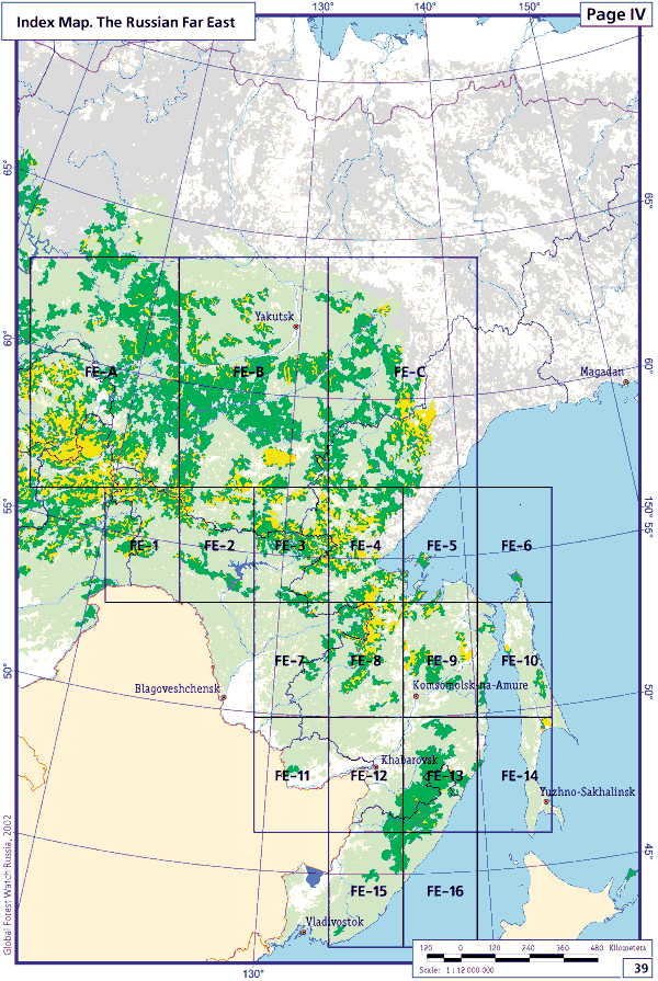 Clickable map for the Russian Far East